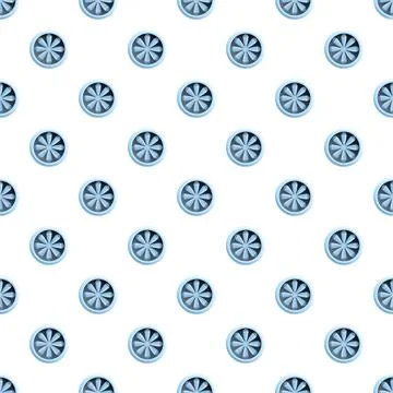 Turbine engine fan repeating pattern for technology and industry Stock Illustration