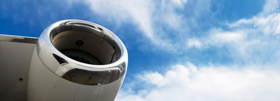 The turbine engine panoramic layout Stock Photos