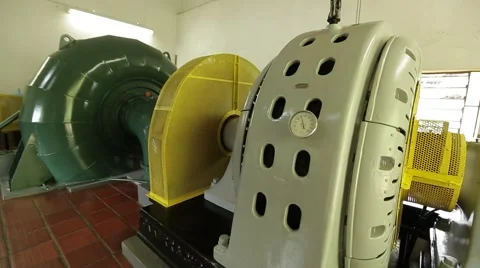 Turbine with generator in order Stock Footage 41440514