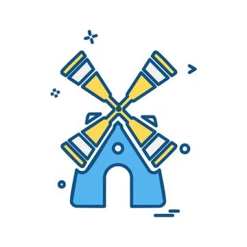 Turbine icon design vector Stock Illustration