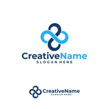 Turbine infinity logo vector template, Creative wind power logo design concep Stock Illustration