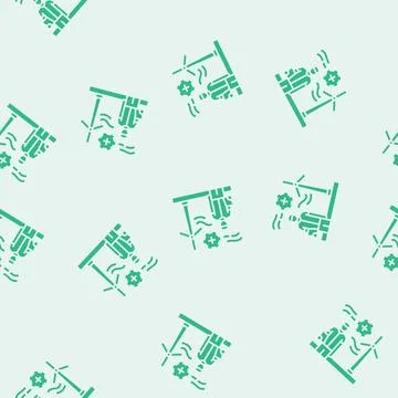 Turbine maintenance glyph seamless pattern 스톡 일러스트