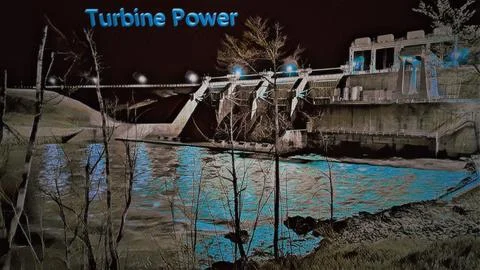 Turbine Power Stock Illustration