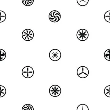 Turbine seamless pattern background icon. Illustrazione stock