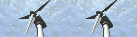 Turbine stereoscopic 3D Stock Footage 10832743