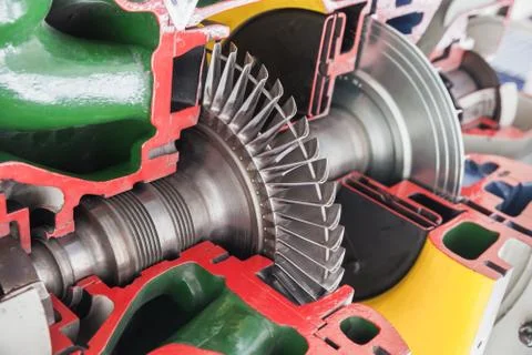Turbine structure model Foto stock