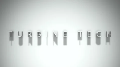 turbine tech 3D title animation with sha... | Stock Video | Pond5