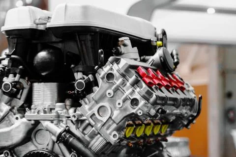 Turbo car engine Stock Photos