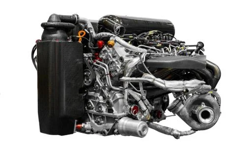 Turbo car engine Stock Photos