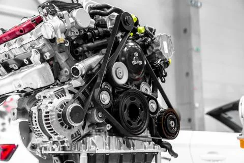 Turbo car engine Stock Photos