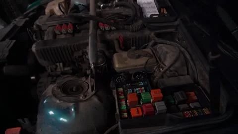 Turbo engine tuning drift auto Stockbeeldmateriaal 235677054