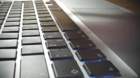 Turbo High-Speed Typing on the Keyboard Stock Footage