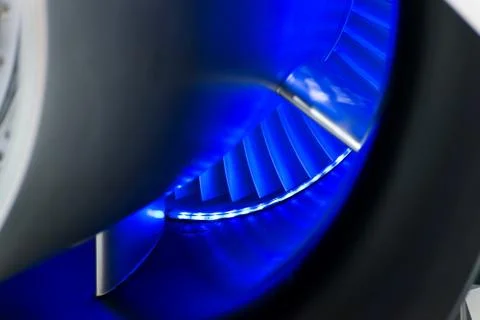 Turbo-jet engine of the plane on close up Stock-Fotos