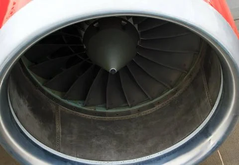 Turbo-jet engine of the plane close up Turbo-jet engine of the plane close... 스톡 사진
