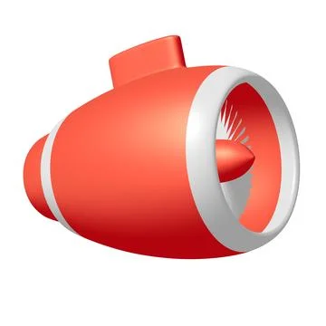 Turbo jet plane engine Stock Illustration