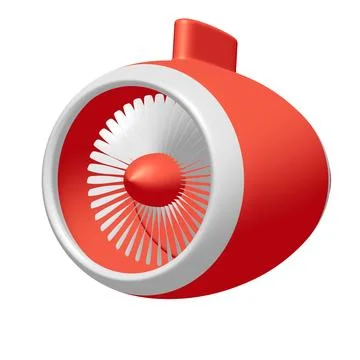Turbo jet plane engine Stock Illustration
