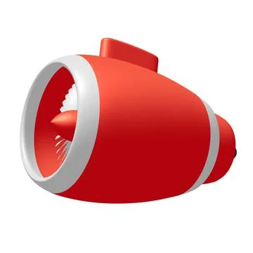Turbo jet plane engine Stock Illustration