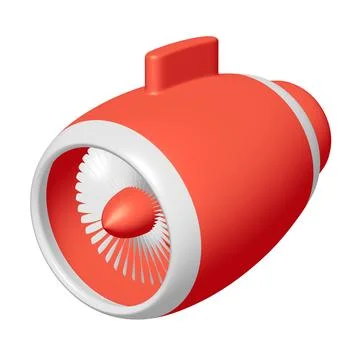 Turbo jet plane engine Stock Illustration