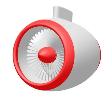 Turbo jet plane engine Stock Illustration