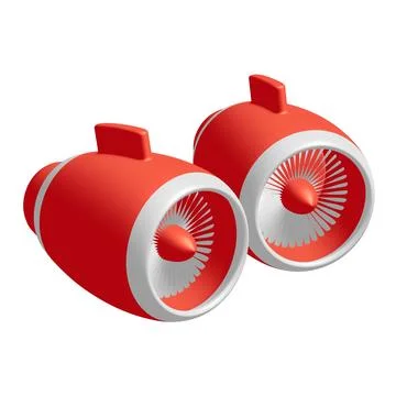 Turbo jet plane engine Stock Illustration