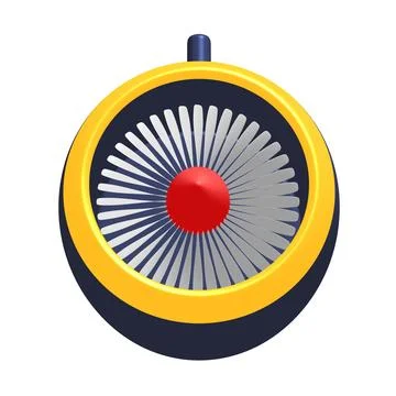 Turbo jet plane engine Stock Illustration