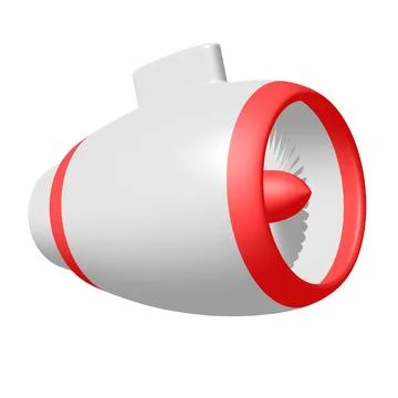 Turbo jet plane engine Stock Illustration