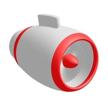 Turbo jet plane engine Stock Illustration