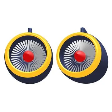 Turbo jet plane engine Stock Illustration