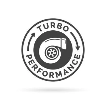 Turbo performance icon Stock Illustration