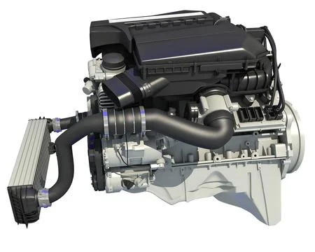 3D Model: Turbo Straight Six-cylinder Petrol Engine #96451337