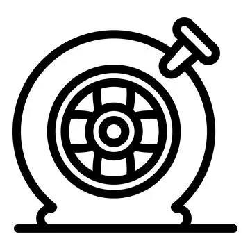 Turbocharger improving car engine performance with forced induction Stock Illustration