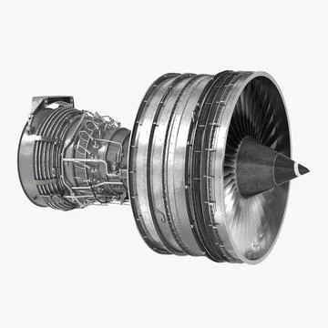 Turbofan Aircraft Engine ~ 3D Model #96418508 | Pond5