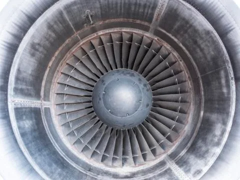 Turbofan engine 747-400 Stock Photos