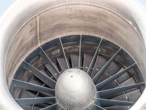 Turbofan engine DC-9-50 Stock Photos