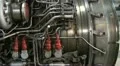 Turbojet aircraft engine HD Footage