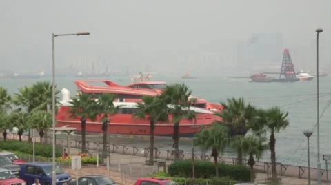 Turbojet Ferry Stock Footage 42848994