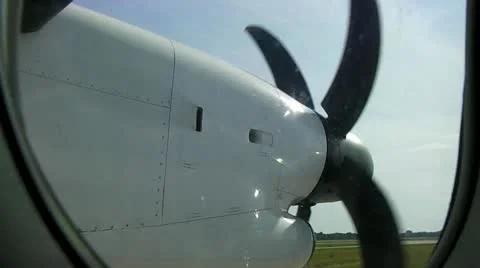 Turboprop engine Stock Footage 11341385