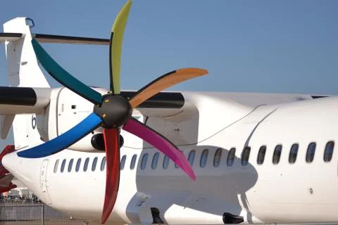 Turboprop engine Stock Photos