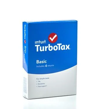 Turbotax software package. Stock Photos