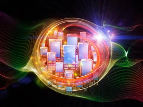 Turbulence Backdrop Stock Illustration
