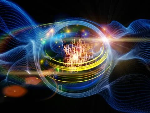 Turbulence Media Illustrazione stock