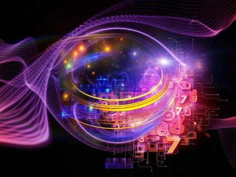 Turbulence Metaphor Stock Illustration