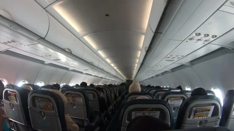 Turbulence in the plane Stock Footage 245098508