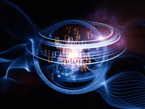 Turbulence Processing Stock Illustration