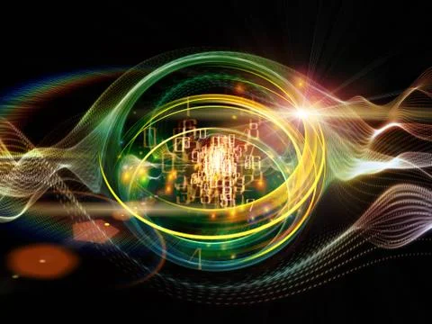 Turbulence Stream Illustrazione stock