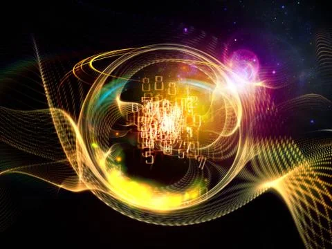 Turbulence Visualization Stock Illustration