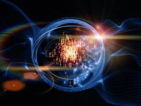Turbulence Visualization 스톡 일러스트
