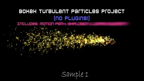 Turbulent Bokeh Experimental Particles No Plugins Stock After Effects