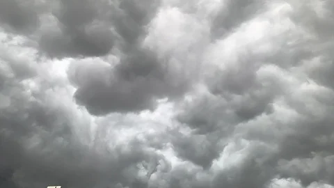 Turbulent, churning cloud time lapse Stock Footage