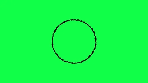 Turbulent circle distortion animation video Stock Footage 330433079